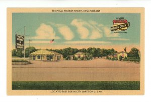 LA - New Orleans. Tropical Tourist Court,   Gas Station ca 1930's