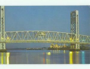 Unused Pre-1980 BRIDGE SCENE Jacksonville Florida FL HQ9436