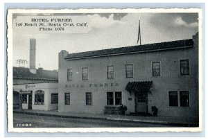 C.1900-07 Hotel Furrer, Santa Cruz, Calif. Postcard P154E