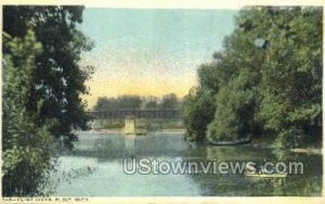 Flint River in Flint, Michigan