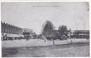 Georgia Waycross View Along The Square Circa 1912
