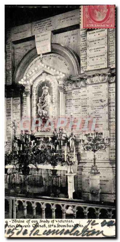 USA Old Postcard Philadelphia Pennsylvania CShrine of our Lady of Victories