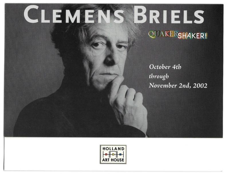 West Chester PA Clemens Briels Art Exhibit Invitation 2002