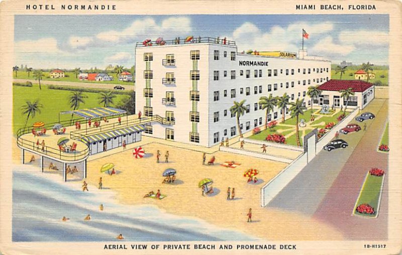 Hotel Normandie Aerial View Miami Beach FL