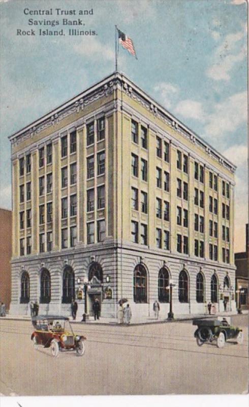 Illinois Rock Island Central Trust and Savings Bank 1916 Curteich