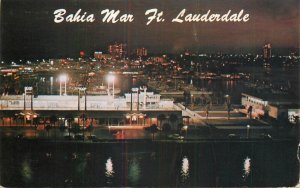 United States Ft. Lauderdale Bahia Mar night view 1973