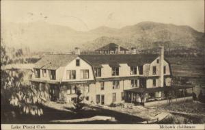 Lake Placid NY Mohawk Clubhouse c1910 Real Photo Postcard