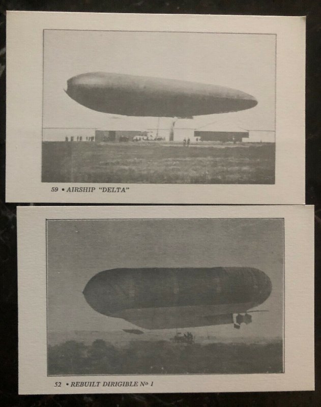Scarce 12 Originals Mint British Dirigibles Airships RPPC Zeppelin Postcard Lot