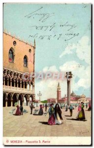 Old Postcard Italy Italia Venezia Marco S Piazzetta