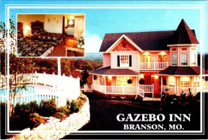 Branson, MO Missouri  GAZEBO INN Hotel Advertising  HWY 76 ROADSIDE 4X6 Postcard