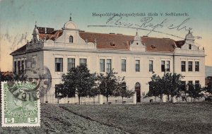 SEDLCANY CZECH REPUBLIC~HOSPODARSKO HOSPODYNSKA SKOLA v SEDLCANECH~1911 POSTCARD