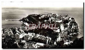 Old Postcard Monaco Overview of the Rock View