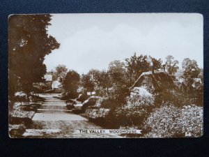 WOODHOUSE The Valley (School Lane) Thatched Cottage c1908 RP Postcard