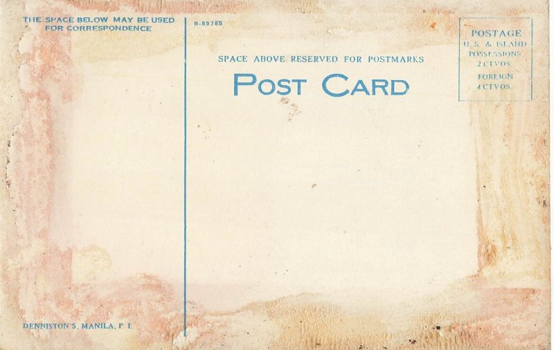 Bontoc Phillipines-Natives Planting Rice~1920s POSTCARD