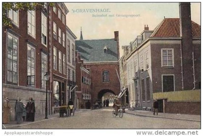 Netherlands Gravenhage Buitenhof met Gevangenpoort