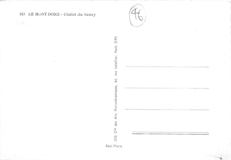 Lot148  france real photo chalet du sancy restaurant car le mont dore