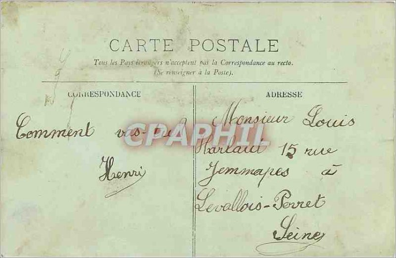 Old Postcard Chateau de Chantilly Sylvie Le Pavillon