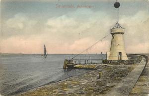 Early Postcard Świnoujście/ Swinemünde Hafeneinfahrt Light House Poland Baltic