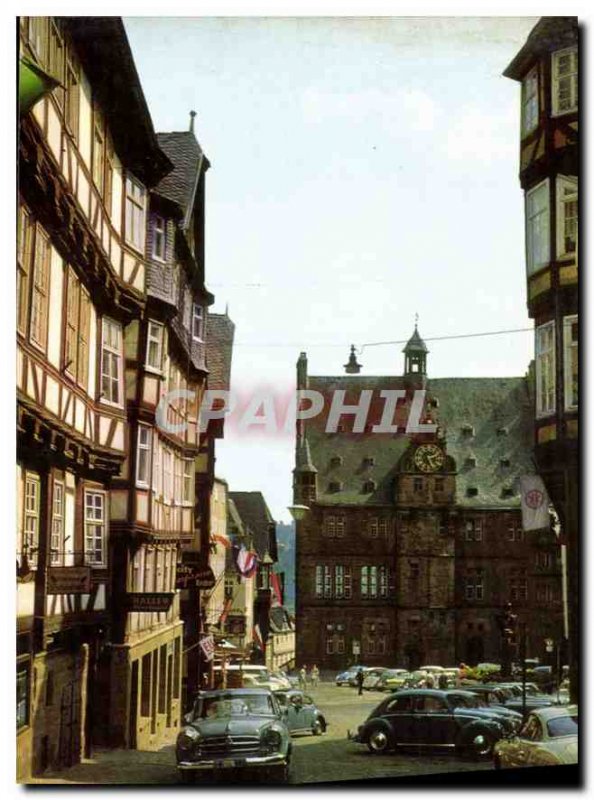 Modern Postcard Marburg Rathaus