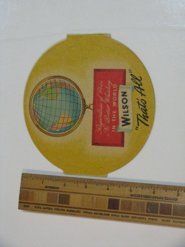 VINTAGE WILSON WHISKEY POCKET ATLAS 1942 - 6 x 6