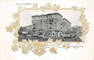 KING EDWARD HOTEL TORONTO CANADA PATRIOTIC POSTCARD (c.1905)