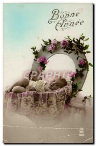 Old Postcard Fun Children Bebe Horseshoe