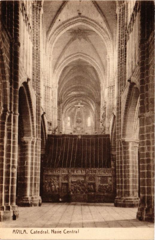 CPA Avila Catedral, Nave Central SPAIN (744125)