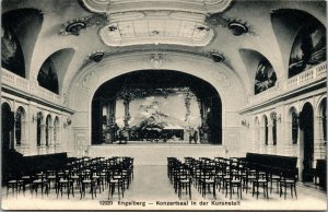 Vtg Engelberg Switzerland Konzertsaal in der Kuranstalt Concert Hall Postcard