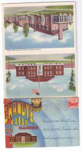 Military Chanute Air Force Base Postcard Large Letter Folder