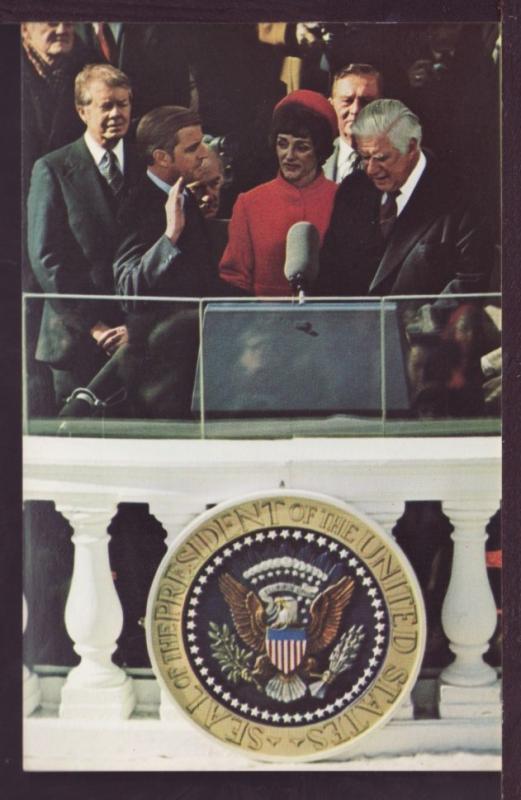 Walter Mondale Takes Oath of Office Post Card 3407