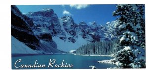 Oversize 4 X 9 inch, Moraine Lake in Winter Rockies Banff National Park, Alberta