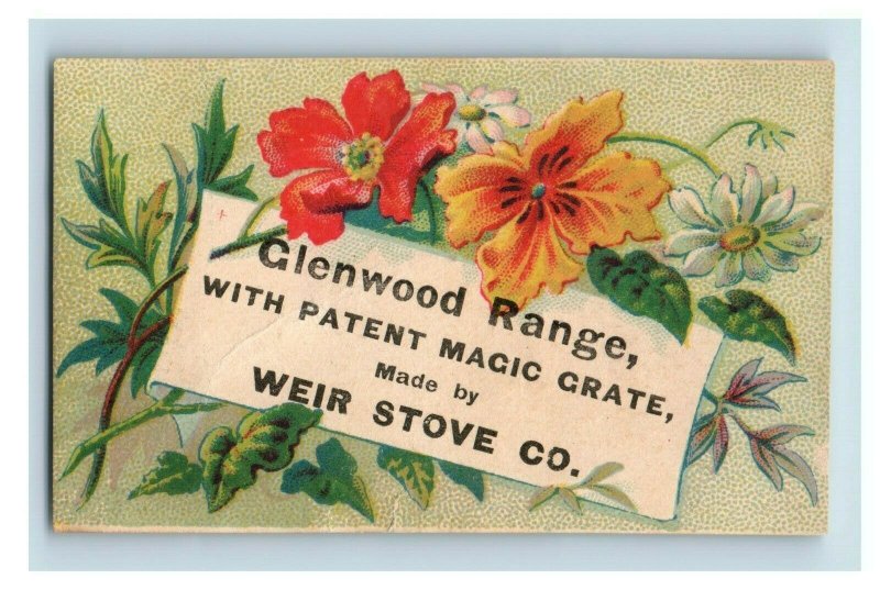 Weir Stove Co Glenwood Range Patent Magic Grate, Floral Image Z9