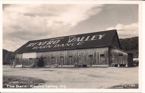 RPPC Renfro Valley, KY, Dance Hall, Barn, Real photo 1950's