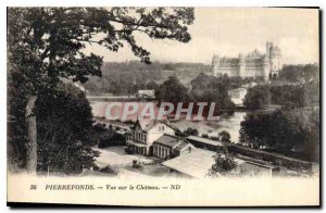 Old Postcard Pierrefonds Chateau View