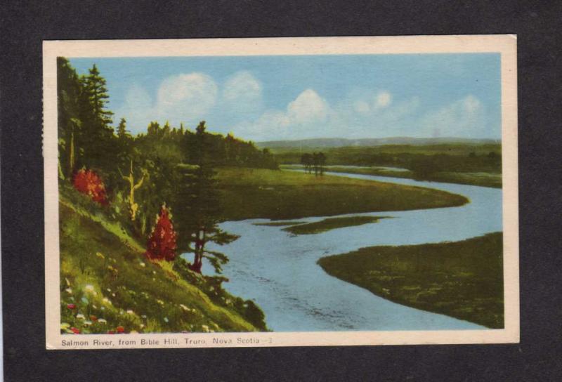 NS Salmon River Bible Hill Truro Nova Scotia Canada Carte Postale Postcard