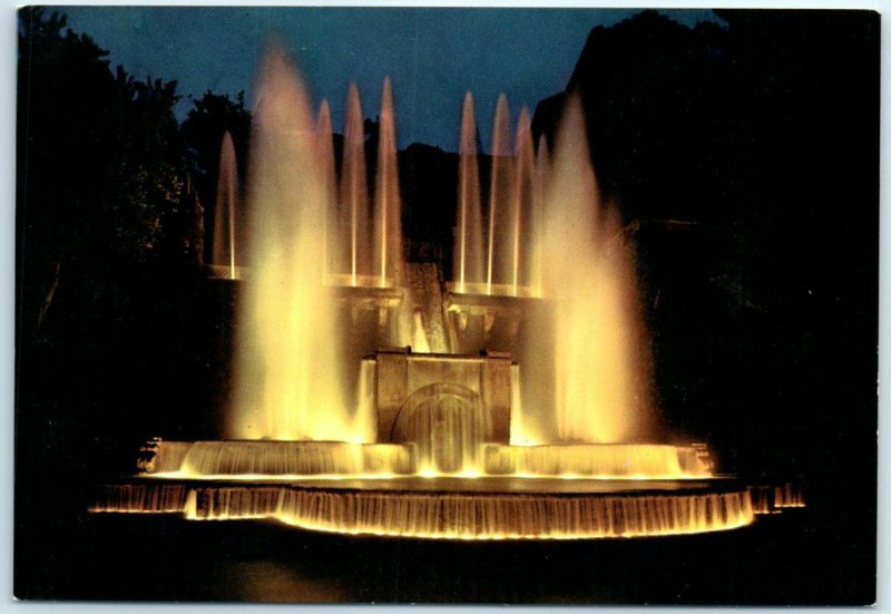 M-7814 Organ Fountain by Night Villa d' Este Tivoli Italy