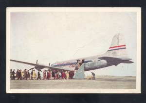 UNITED AIRLINES AGE OF FLIGHT MAINLINER AVIATION VINTAGE ADVERTISING POSTCARD