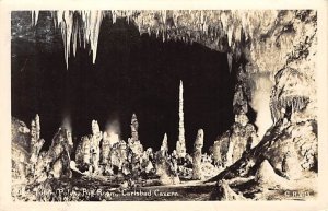 Totem Poles, Big Room real photo - Carlsbad Cavern, New Mexico NM