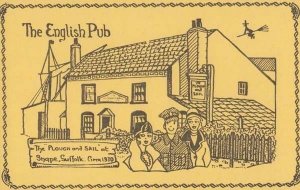 Snape Suffolk The Plough & Sail Wicca Witch Pub Inn Rare Limited 100 Postcard