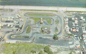 Hammond Indiana Go-Kart Raceway Aerial View Vintage Postcard JJ649223