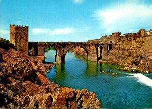 Spain Toledo St Martins Bridge and River Tagus