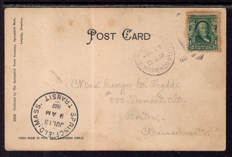 Town Hall and Common,West Springfield,MA BIN