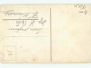 foreign c1910 BOY GATHERING PUSSYWILLOW AND FLOWER BASKET AC1489