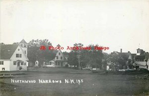 NH, Northwood Narrows, New Hampshire, RPPC, Street Scene, Photo No 185