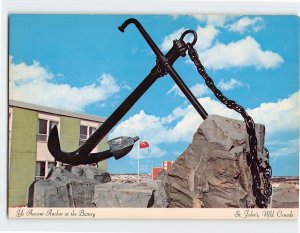 Postcard Ye Ancient Anchor at the Battery, St. John's, Canada