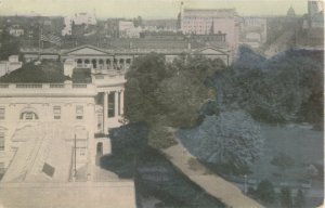 White House & Grounds 1910 Birdseye View Washington DC Postcard