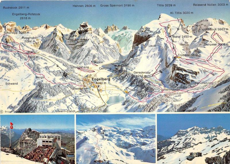 B60028 Maps Cartes geographiques Engelberg