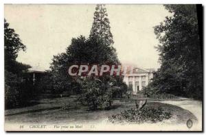 Old Postcard Cholet View Taking In Mail