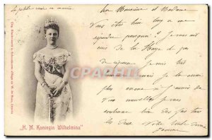 Old Postcard Koningin Wilhelmina