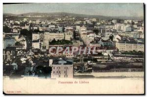 Old Postcard Panorama Lisboa